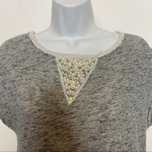 Pull & Bear Pearl Short Sleeve Top small - Picture 5 of 7